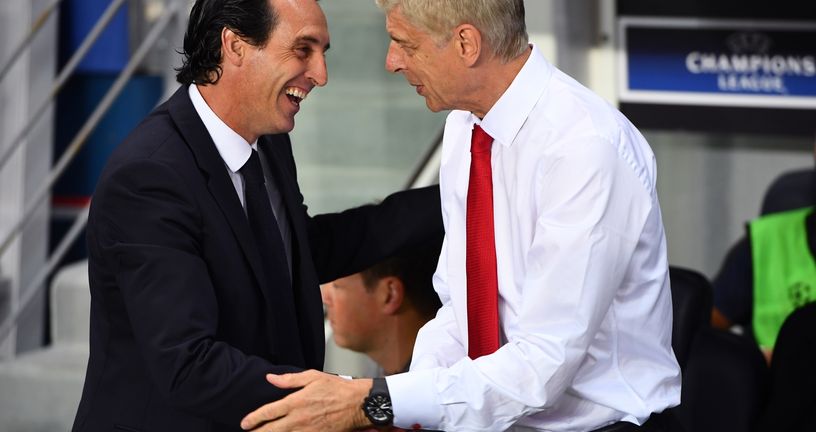 Unai Emery i Arsene Wenger (Foto: AFP)