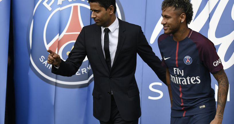 Nasser Al-Khelaifi i Neymar (Foto: AFP)