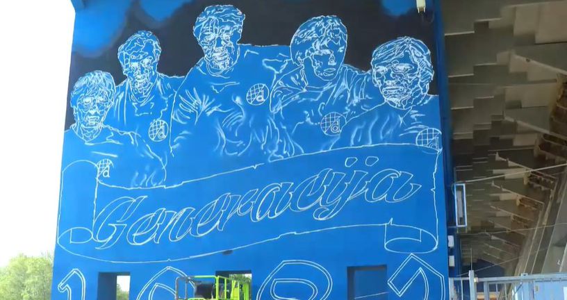 Mural na stadionu Maksimir