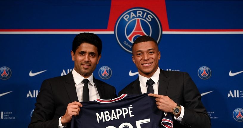 Kylian Mbappe i Nasser Al-Khelaifi