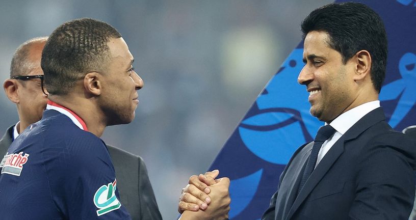 Kylian Mbappe i Nasser Al-Khelaifi