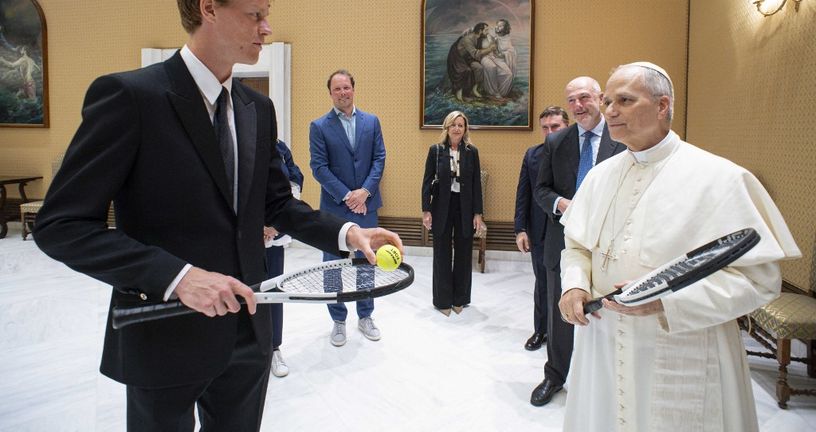 Jannik Sinner i papa Lav XIV.