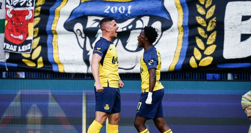 Franjo Ivanović i Mohammed Fuseini slave pogodak