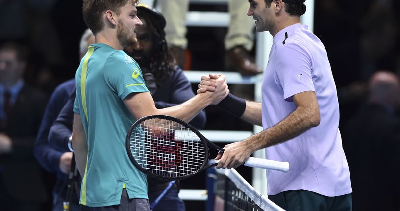 David Goffin i Roger Federer (Foto: AFP)