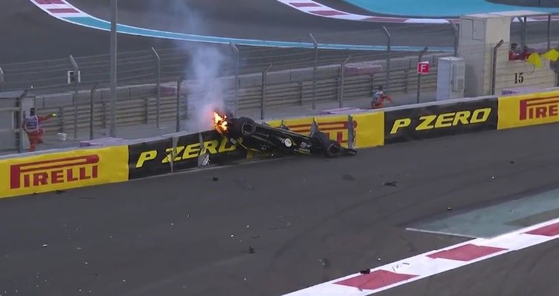 Hulkenberg izletio (Screenshot: Formula 1)