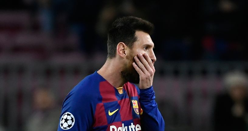 Messi nakon utakmice Barcelone i Slavije Prag (Foto: AFP)