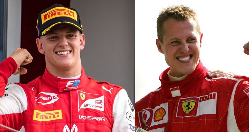 Mick i Michael Schumacher