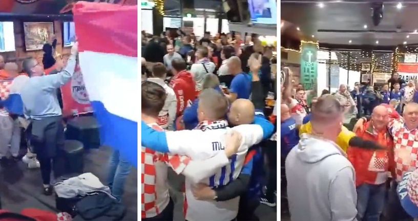 Hrvatski navijači u Glasgowu