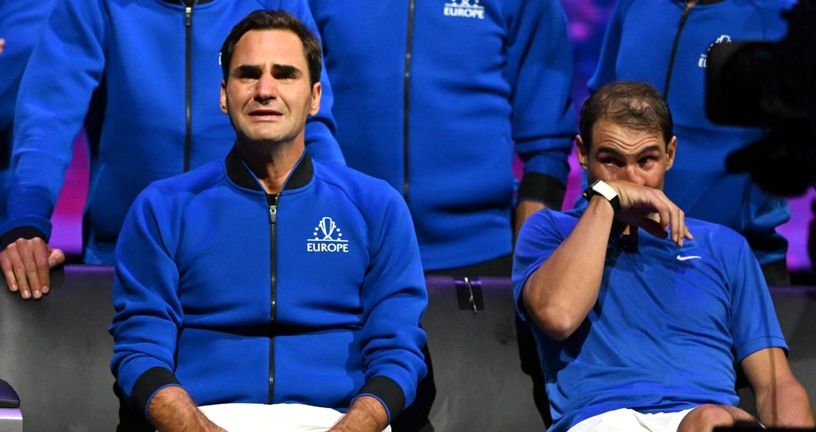 Roger Federer i Rafael Nadal na posljednjem meču Švicarca