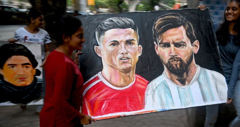 Slika Ronalda i Messija