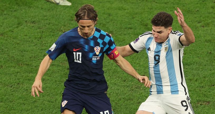 Julian Alvarez i Luka Modrić