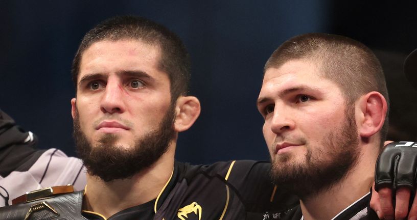 Islam Makhachev i Khabib Nurmagomedov