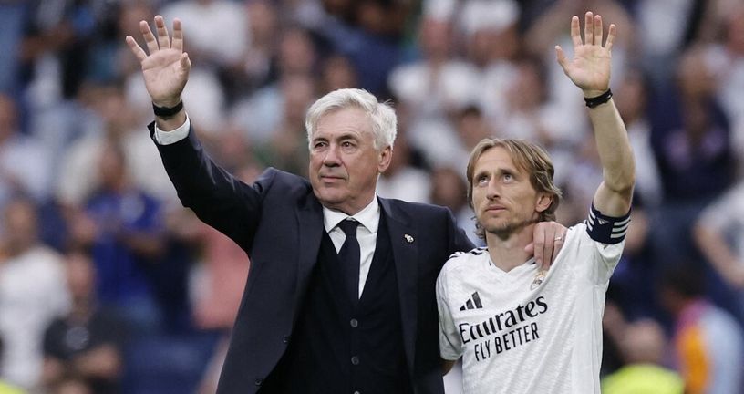 Carlo Ancelotti i Luka Modrić
