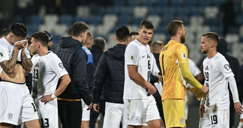 Razočarani igrači Slovenije