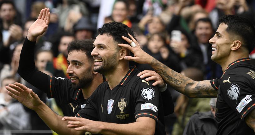 Bruno Fernandes, Goncalo Ramos i Joao Cancelo