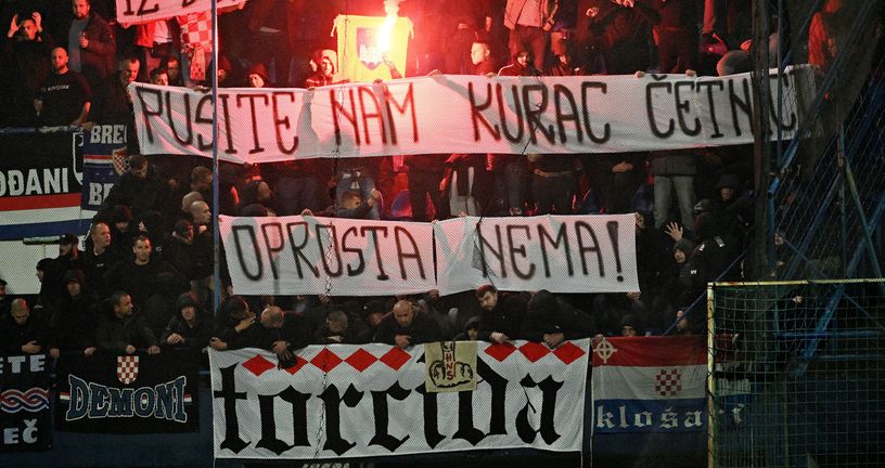 Hrvatski navijači u Podgorici