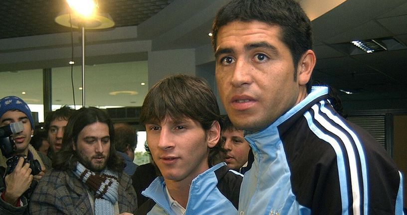 Lionel Messi i Juan Roman Riquelme