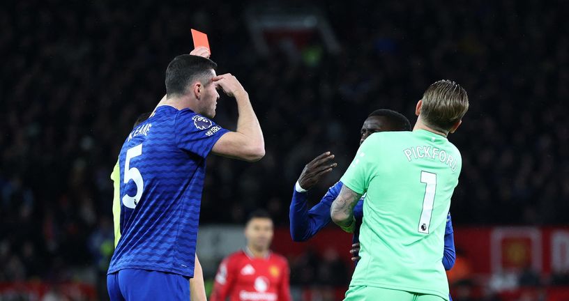 Michael Keane, Jordan Pickford i Idrissa Gueye