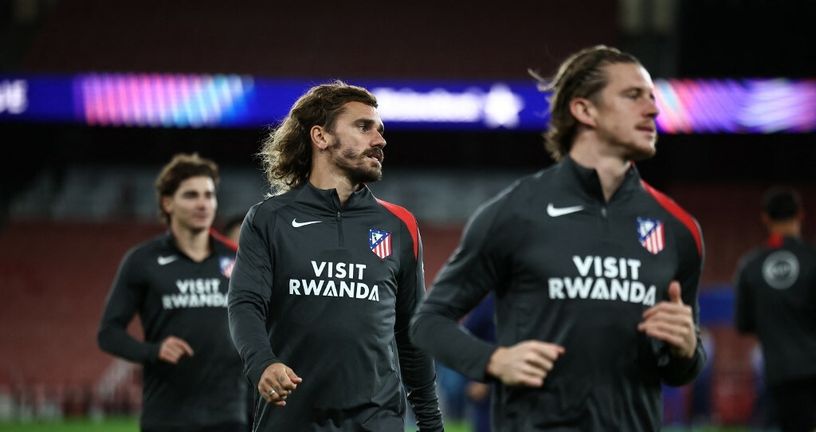 Igrači Atletico Madrida na treningu