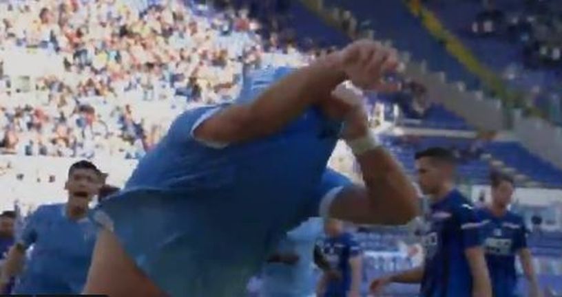 Ciro Immobile slavi pogodak (Screenshot)