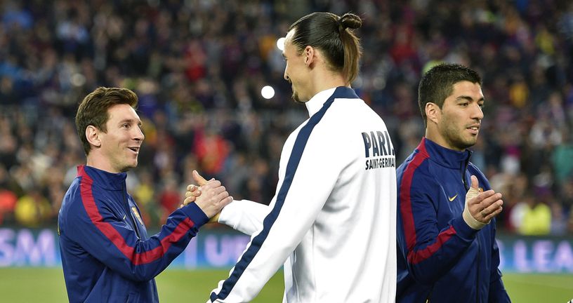 Zlatan Ibrahimović i LIonel Messi (Foto: AFP)