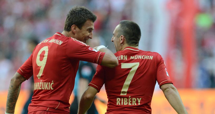 Mario Mandžukić i Franck Ribery