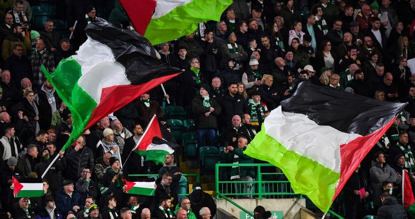 The Green Brigade s zastavama Palestine