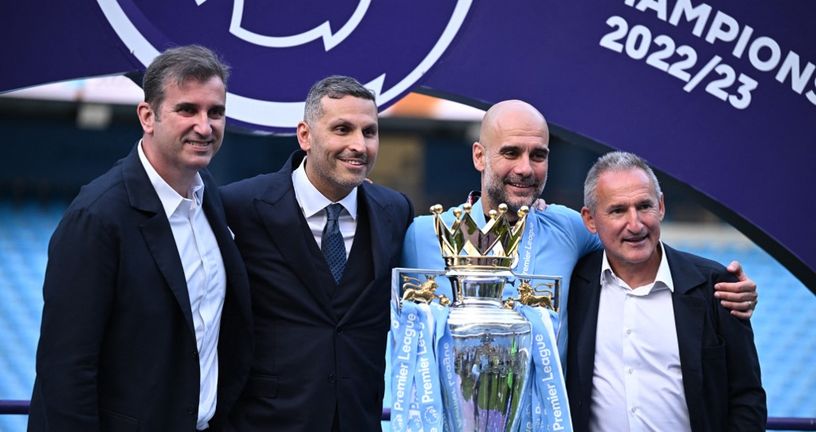 Pep Guardiola i Txiki Begiristain