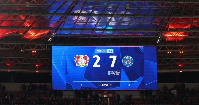 Liga prvaka: Bayer Leverkusen - PSG 2:7