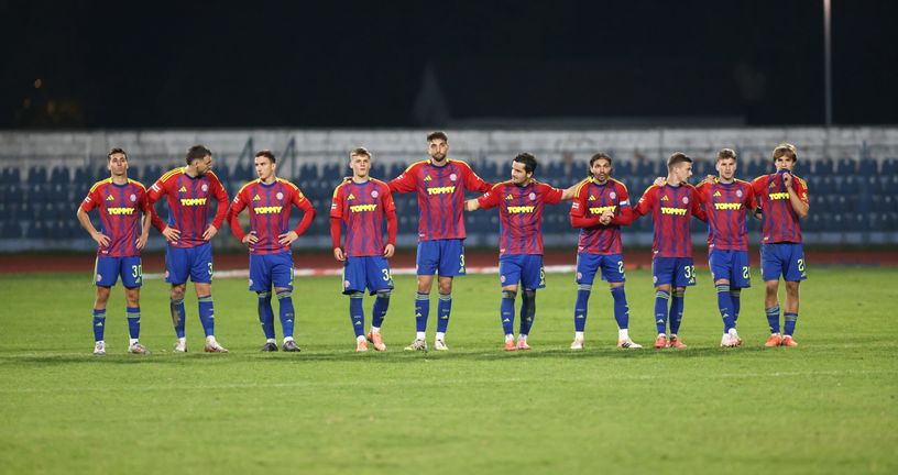 Igrači Hajduka tijekom raspucavanja jedanaesteraca