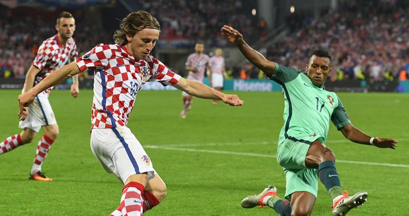 Detalj s utakmice Hrvatska - Portugal na Euru 2016 (Foto: AFP)