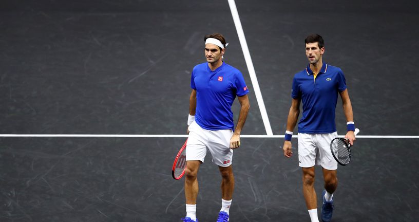 Roger Federer i Novak Đoković (Foto: AFP)