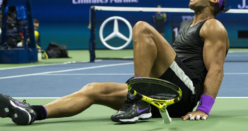 Nadal slavi naslov na US Openu (Foto: AFP)