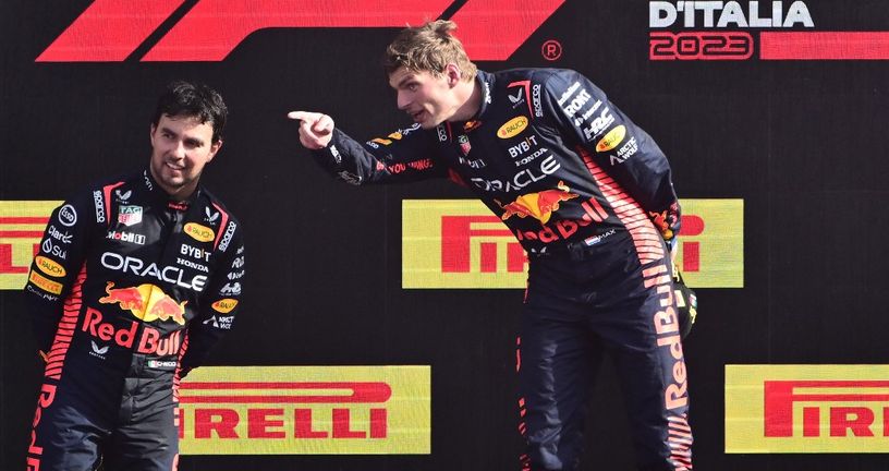 Sergio Perez i Max Verstappen