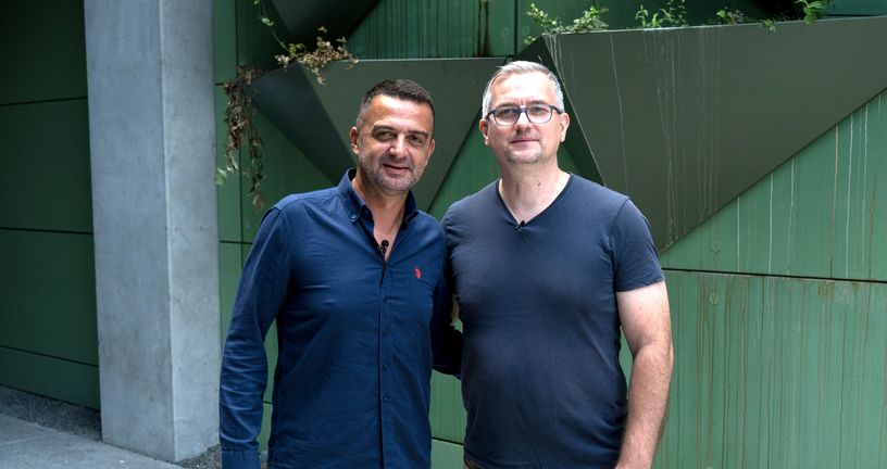 Dinko Jeličić i novinar gol.hr-a Ivica Medo