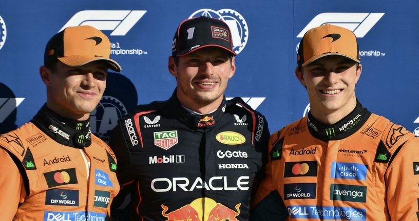 Norris, Verstappen, Piastri