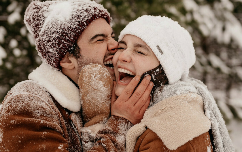 Par u snijegu