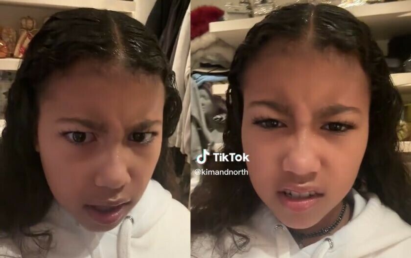 North West u jednom od svojih TikTok videa