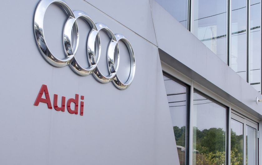 Logo proizvođača automobila Audi.