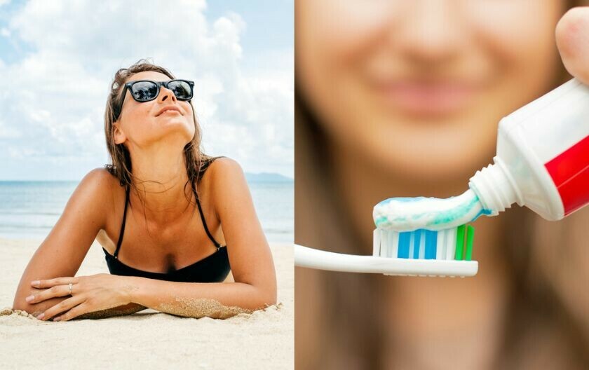 Sunčanje i pranje zubi