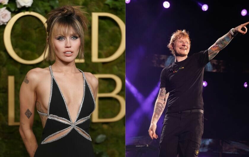 Miley Cyrus i Ed Sheeran