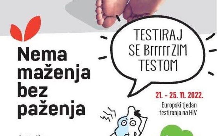 Plakat akcije „Nema maženja bez paženja“.