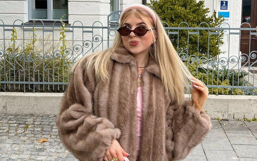 Krznena zimska jakna