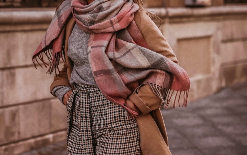 Zimski šal u outfitu