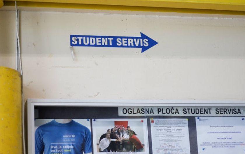 Oglasna ploča zagrebačkog student-servisa