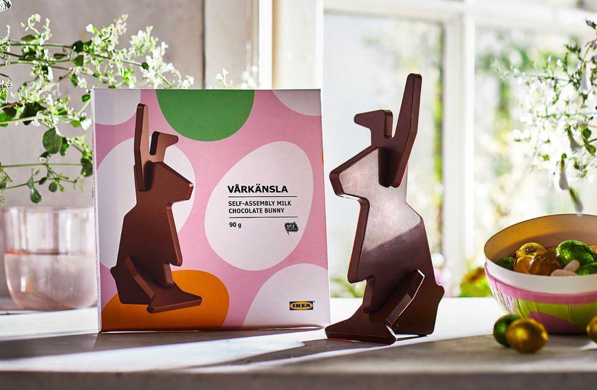 Trodijelni zec od čokolade iz IKEA-e