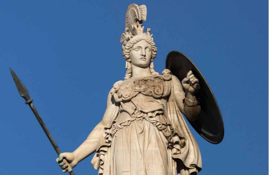 Kip grčke božice rata i mudrosti Atene