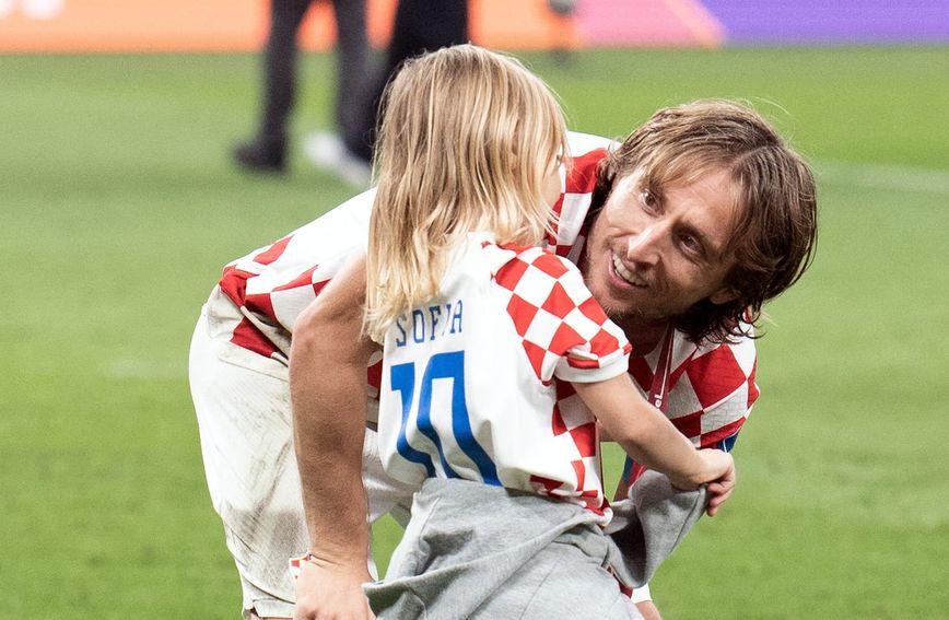 Luka Modrić i kći Sofia