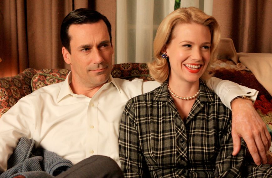 Jon Hamm i January Jones u sceni iz serije Mad Men
