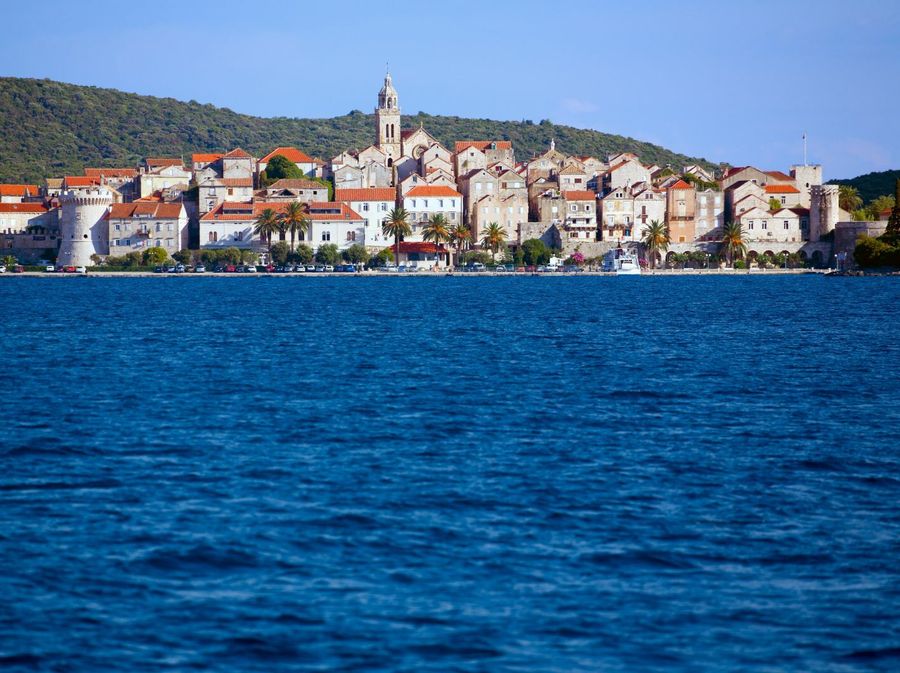 Korčula s mora